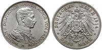 3 marki 1914 A, Berlin, popiersie cesarza w mund