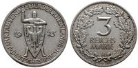 3 marki 1925 A, Berlin, 1.000-lecie przyłączenia