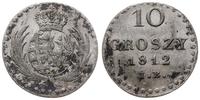 Polska, 10 groszy, 1812 IB