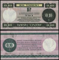 bon na 10 centów 1.10.1979, seria IB, numeracja 