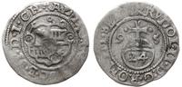 grosz 1595, moneta podgięta, Saurma 3162