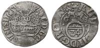 grosz 1603, moneta lekko podgięta, Saurma 3193