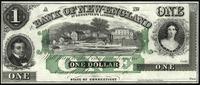 1 dolar 18.., Bank Nowej Anglii, East Haddam