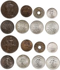 Francja, zestaw 8 monet