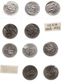 Polska, zestaw: 5 x 10 złotych, 1969-1973