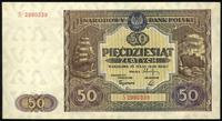 50 złotych 15.05.1946, seria S, na odwrocie naro