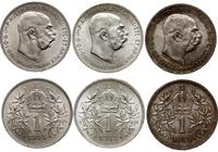 Austria, lot 3 x korona, 1913, 1914, 1915