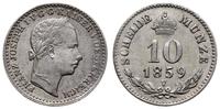 10 krajcarów 1859 V, Wenecja, srebro, Herinek 72