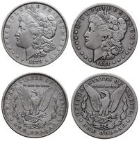 zestaw 2 x 1 dolar 1878 i 1881 S, Filadelfia i S