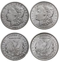 zestaw 2 x 1 dolar 1921 i 1921 D, Filadelfia i D