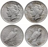 zestaw 2 x 1 dolar 1923 i 1924, Filadelfia, typ 