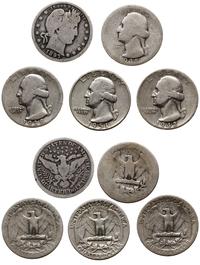 Stany Zjednoczone Ameryki (USA), zestaw 5 x 25 centów, 1897, 1935, 1938, 1942, 1951