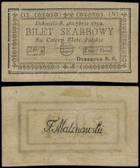 4 złote polskie 4.09.1794, seria 1-N, zmarszczoy