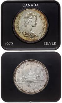 1 dolar 1972, Ottawa, Canoe, srebro próby '500',