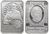 10 dinarów 2010, Jan Paweł II, srebro próby 925,