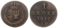 1 grosz 1812 IB, Warszawa, cyfry daty szeroko, s