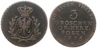 Polska, 3 grosze, 1816 B