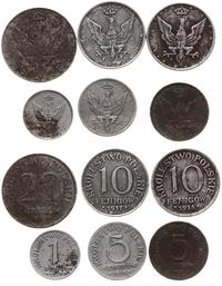 zestaw 6 monet, w skład zestawu wchodzą: 1 fenig