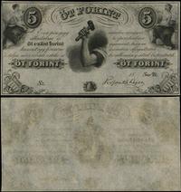 5 forintów 18... (ok. 1850), seria D, bez numera