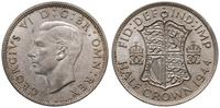 1/2 korony 1944, Londyn, srebro, 14.08 g, patyna
