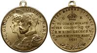medalik koronacyjny 1911, Aw: Popiersia Jerzego 