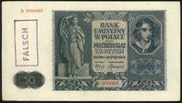 50 złotych 1.08.1941, seria D, na stronie główne