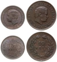 zestaw 2 monet, w skład zestawu wchodzą: 5 reis 