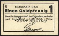 1 goldfenig wydany przez Einkaufs-genossenschaft