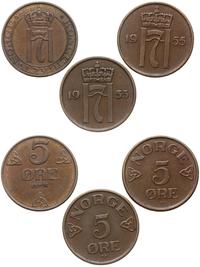 Norwegia, zestaw 6 monet