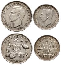 zestaw 2 monet, w skład zestawu wchodzą 3 pensy 