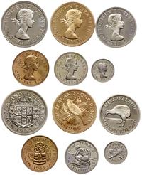 zestaw 6 monet, w skład zestawu wchodzą 1/2 pens