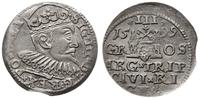 trojak 1599, Ryga, niecentrycznie bity, moneta w