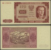 100 złotych 1.07.1948, seria KR numeracja 478907