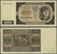 500 złotych 1.07.1948, seria BY, numeracja 49513
