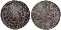 talar 1585, Saalfeld, srebro, 28.74 g, patyna, D
