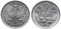 2 złote 1971, Warszawa, aluminium, mikroryski, n