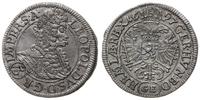 3 krajcary 1697 GE, Praga, delikatna patyna, Her