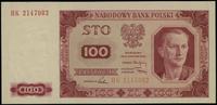 100 złotych 1.07.1948, seria HK, numeracja 21470