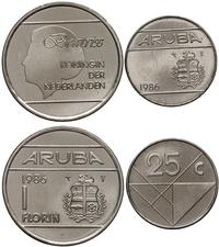 zestaw 2 monet 1986, w skład zestawu wchodzą 25 