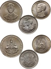 zestaw 3 monet, w skład zestawu wchodzi 1 baht B