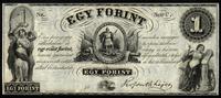 1 forint (1852), Ministerstwo Finansów na emigra