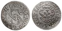 szeląg 1606, Ryga, moneta delikatnie podgięta, K