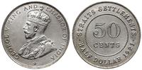 50 centów 1921, srebro próby '500', lekko czyszc