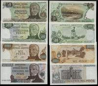 zestaw: 50. 500, 1.000 i 50.000 pesos 1974-1983,