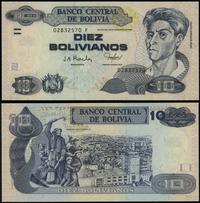 10 bolivianos 28.11.1986 (2001), seria F, numera