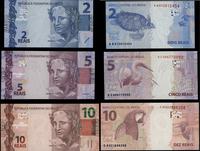 zestaw 2, 5, 10 reais 2010, razem 3 piękne sztuk