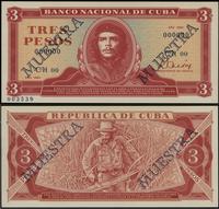 3 pesos 1983, seria CH 00, numeracja 000000/0035