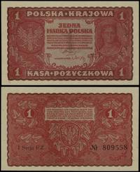 1 marka polska 23.08.1919, seria I-FZ, numeracja