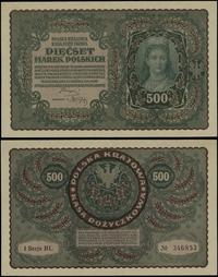 500 marek polskich 23.08.1919, seria I-BL, numer
