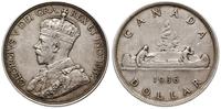 dolar 1936, Ottawa, Canoe, srebro próby 800 23.3